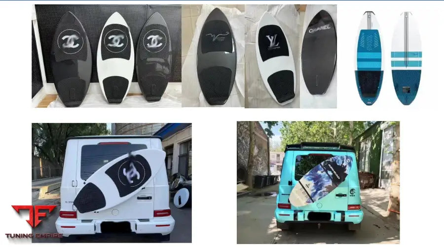 MERCEDES G-CLASS REAR CARBON SURBOARD - LOGOS CUSTOMIZABLE (Copy)
