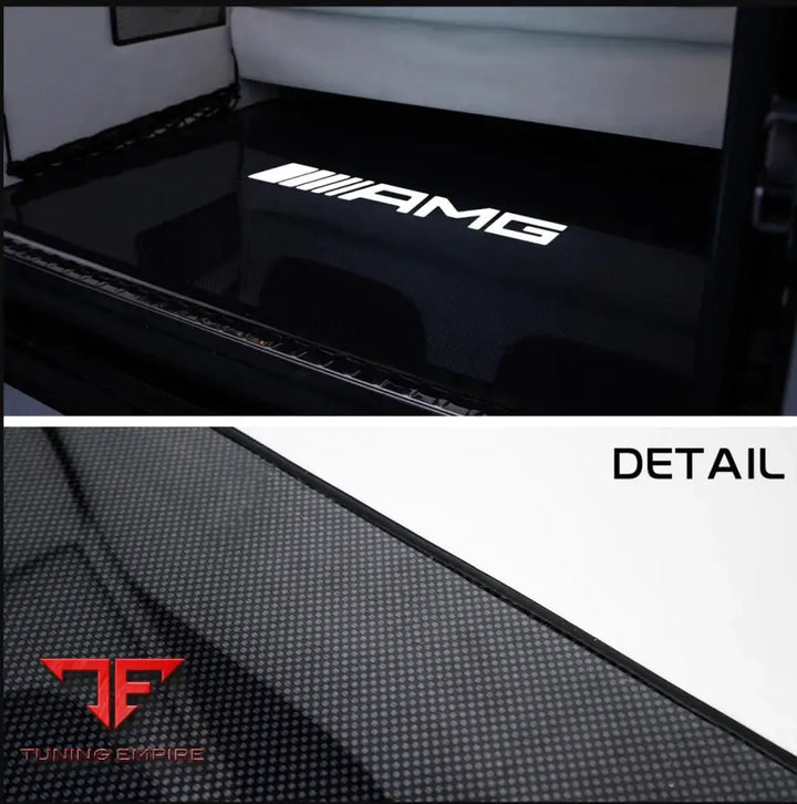 MERCEDES G-CLASS W464 CARBON FIBER REAR TRUNK COVER WITH ILLUMINATED LOGO