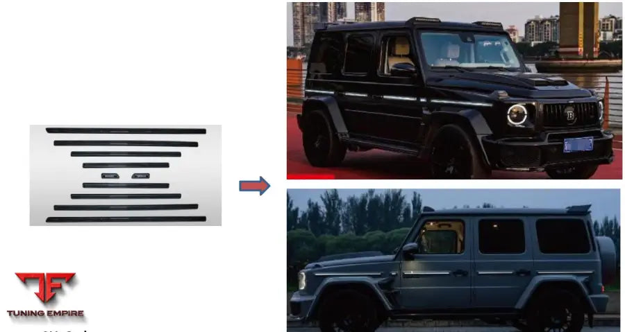 MERCEDES G63 ILLUMINATED SIDE LINE PANELS