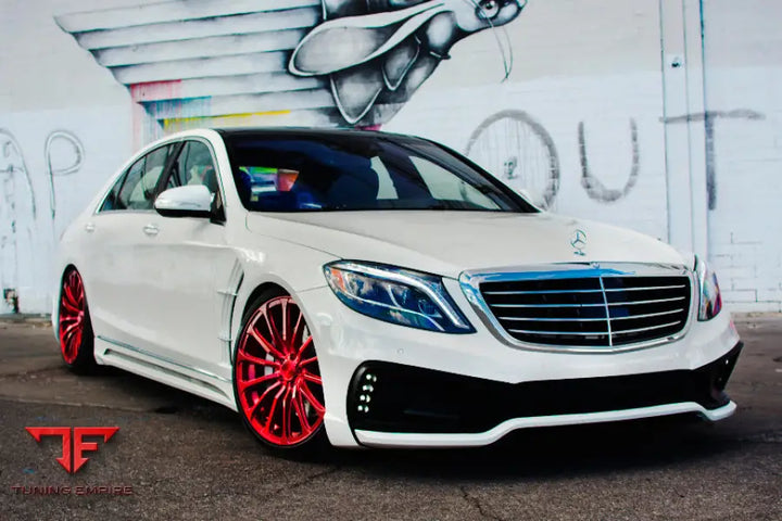 MERCEDES S-CLASS W222 BODY KIT WITH FENDERS AND LED