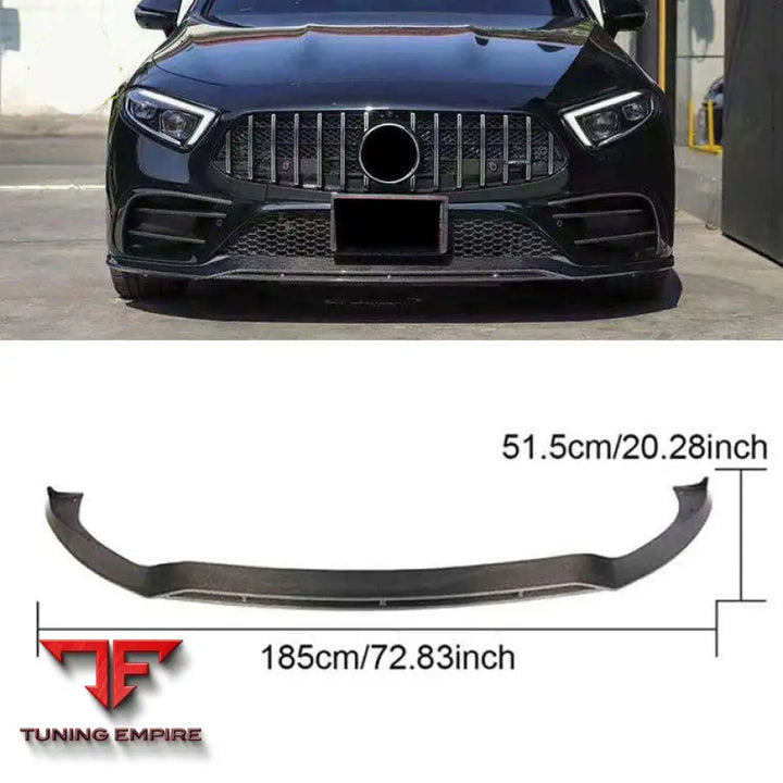 MERCEDES W257 CLS CLASS 300/350/450 CLS53 CARBON FIBER FRONT BUMPER LIP