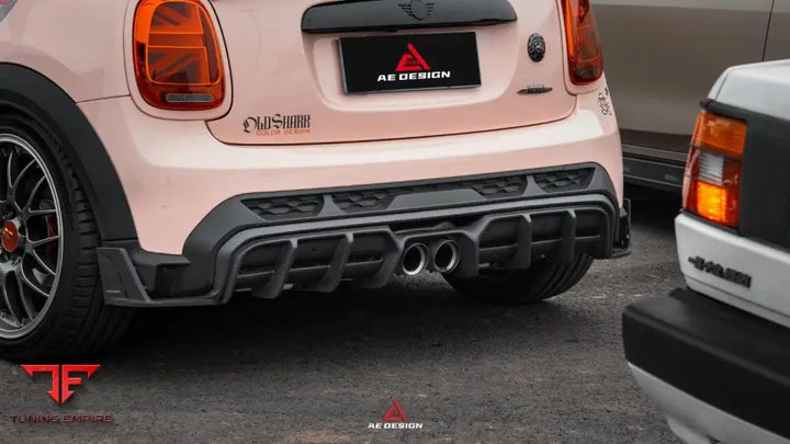 MINI Cooper JCW F56 LCI AE Design rear diffuser and canard set