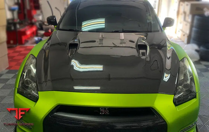 NISSAN GTR R35 CBA/DBA BSE STYLE CARBON FIBER HOOD BSD
