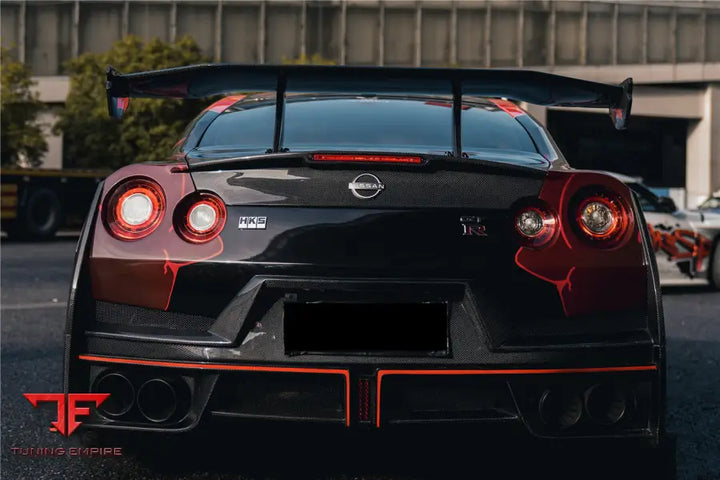 NISSAN GTR R35 CBA & DBA & EBA 2024-NISMO STYLE CARBON FIBER TRUNK SPOILER WING BSD