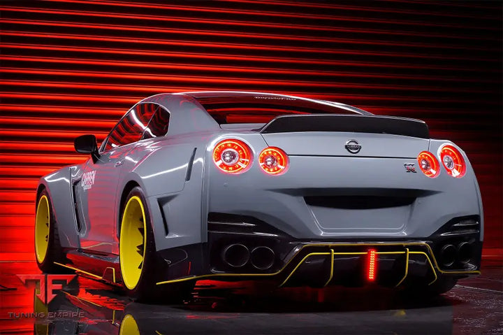 NISSAN GTR R35 CBA & DBA & EBA BKSSII STYLE PARTIAL CARBON FIBER FULL WIDE BODY KIT BSD