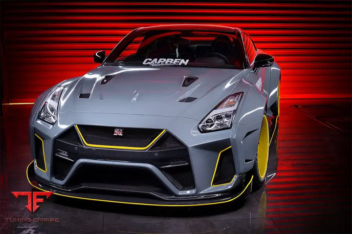 NISSAN GTR R35 CBA & DBA & EBA BKSSII STYLE PARTIAL CARBON FIBER FULL WIDE BODY KIT BSD