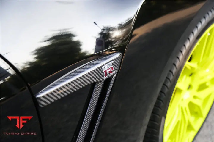 NISSAN GTR R35 CBA/DBA/EBA CARBON FIBER FENDER VENTS BSD