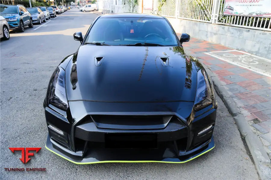 NISSAN GTR R35 CBA & DBA & EBA CARBON FIBER HOOD SCOOP (4 PCS) BSD