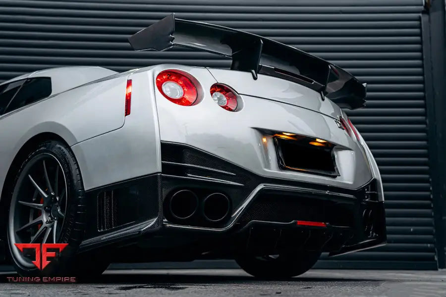 NISSAN GTR R35 CBA DBA EBA NSM STYLE PARTIAL CARBON FIBER REAR BUMPER BSD