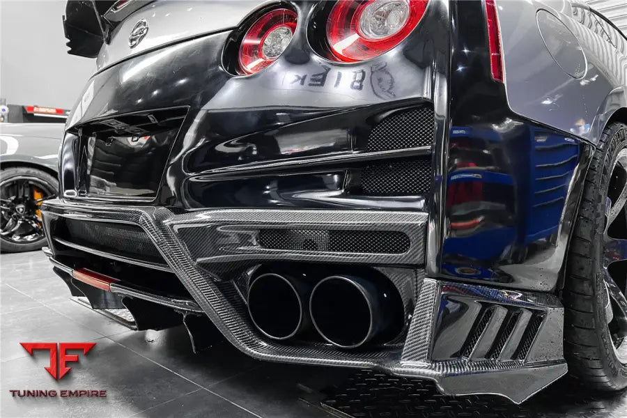 NISSAN GTR R35 CBA/DBA/EBA TS STYLE REAR BUMPER W/ DIFFUSER & FINS BSD