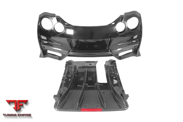 NISSAN GTR R35 CBA/DBA/EBA TS STYLE REAR BUMPER W/ DIFFUSER & FINS BSD