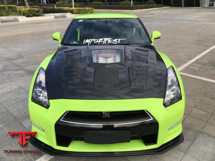 NISSAN GTR R35 CBA/DBA IMP PERFORMANCE CARBON FIBER HOOD BSD