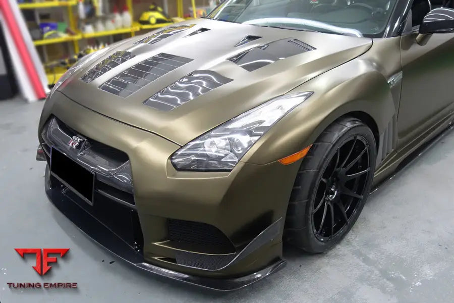 NISSAN GTR R35 CBA & DBA TP-2 STYLE CARBON FIBER HOOD BSD