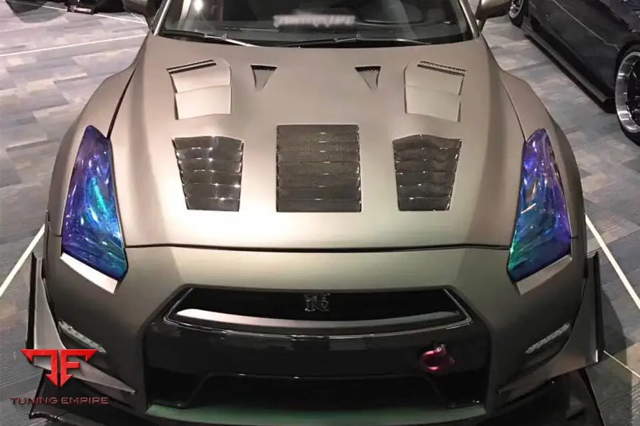 NISSAN GTR R35 CBA & DBA TP-2 STYLE CARBON FIBER HOOD BSD