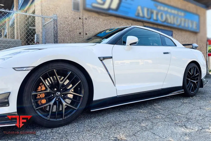 NISSAN GTR R35 CBA/DBA VA-II STYLE CARBON FIBER SIDE SKIRTS UNDER BOARD BSD