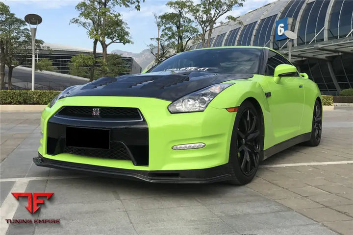 NISSAN GTR R35 DBA NSM STYLE PARTIAL CARBON FIBER FRONT LIP BSD