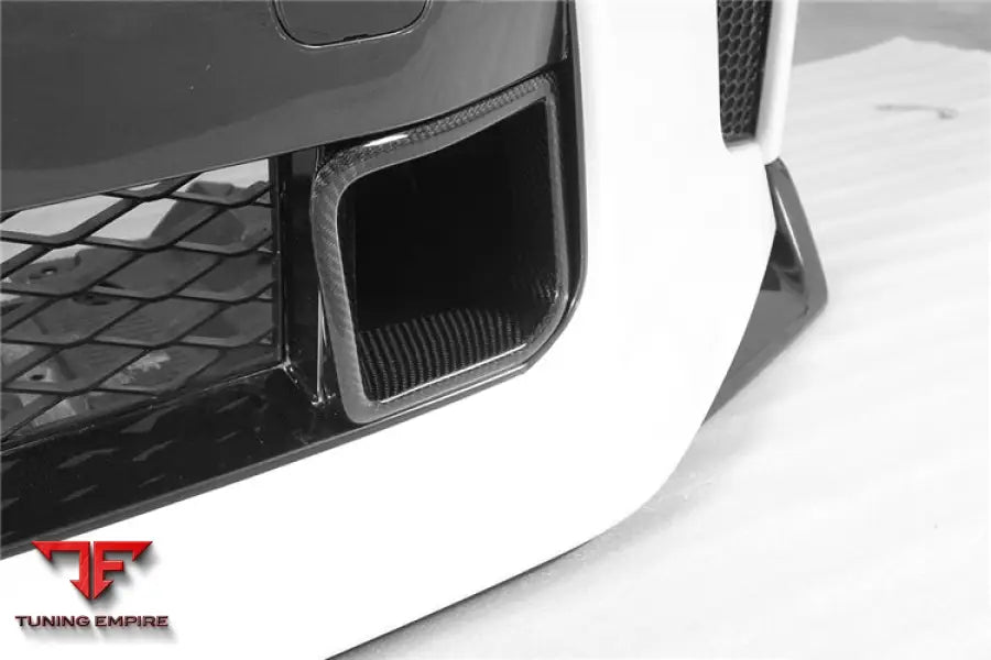 NISSAN GTR R35 EBA BKSS STYLE CARBON FIBER FRONT BUMPER VENTS BSD
