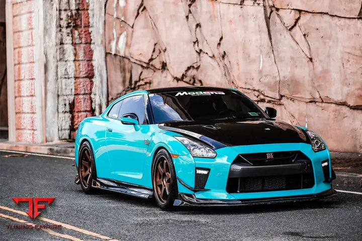 NISSAN GTR R35 EBA BKSS STYLE CARBON FIBER FRONT CANARDS BSD