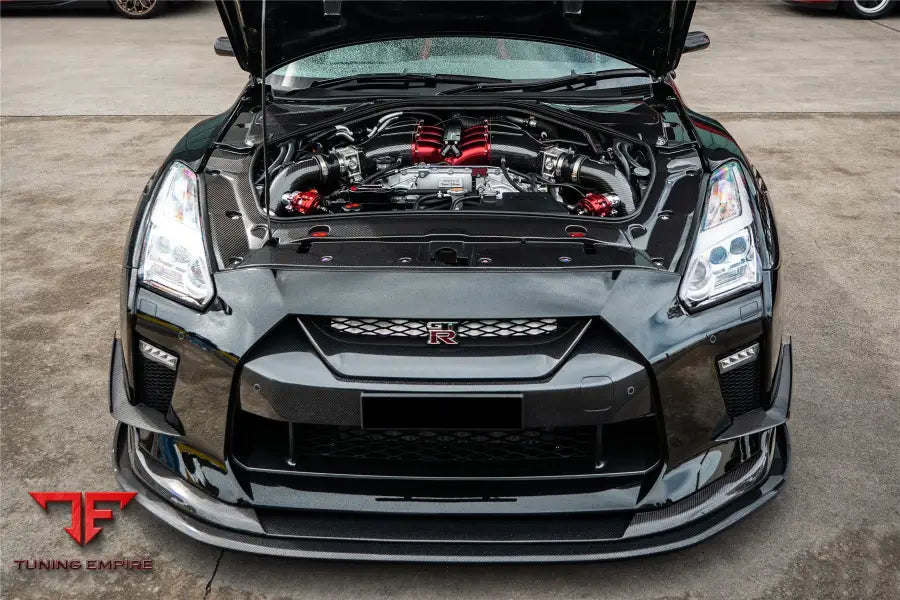 NISSAN GTR R35 EBA BKSS STYLE CARBON FIBER FRONT CANARDS BSD