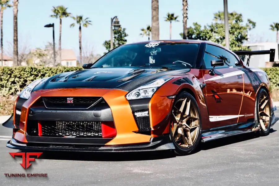 NISSAN GTR R35 EBA BKSS STYLE CARBON FIBER FRONT CANARDS BSD