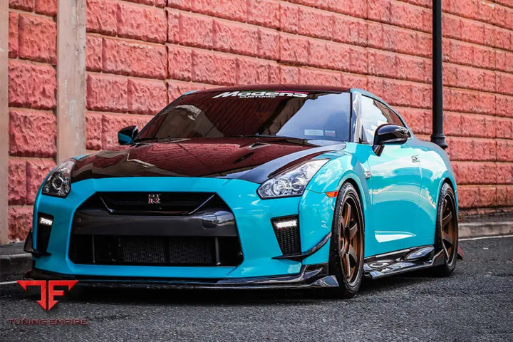 NISSAN GTR R35 EBA BKSS STYLE CARBON FIBER FRONT LIP BSD