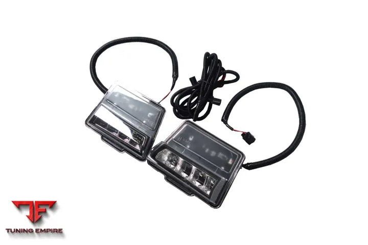 NISSAN GTR R35 EBA FRONT BUMPER LED DAY RUNNING LIGHTS BSD