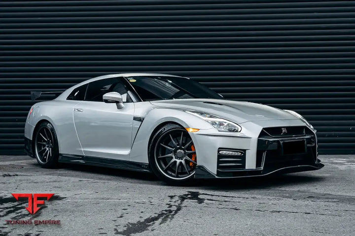 NISSAN GTR R35 EBA NSM STYLE PARTIAL CARBON FIBER FRONT BUMPER BSD