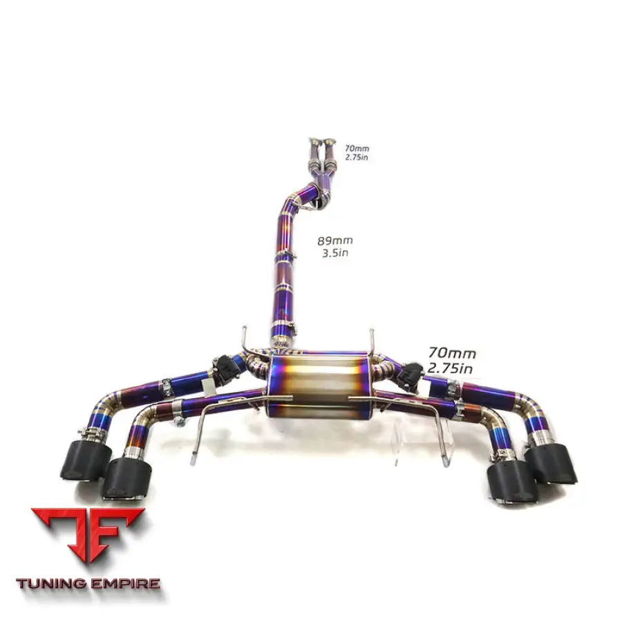 NISSAN GTR R35 TITANIUM CATBACK RAZOR EXHAUST WITH MUFFLER VALVE