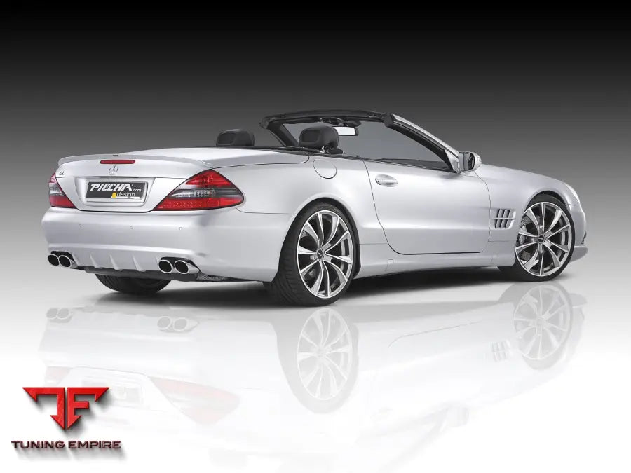 PIECHA MERCEDES-BENZ SL CLASS R230 EXHAUST SYSTEM WITH QUAD TIPS