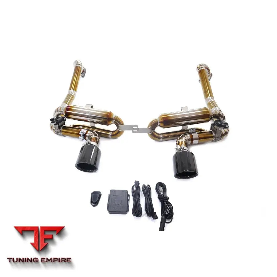 PORSCHE 718 982 2.0T GT4 TITANIUM CATBACK RAZOR EXHAUST WITH MUFFLER VALVE