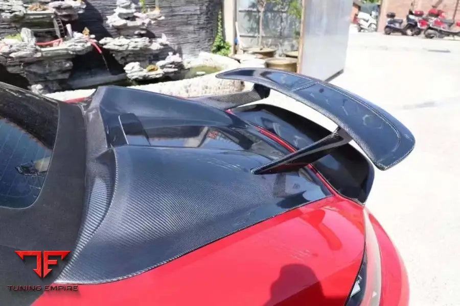 PORSCHE 718 982 DRY CARBON REAR WING SPOILER WITH CARBON COVER