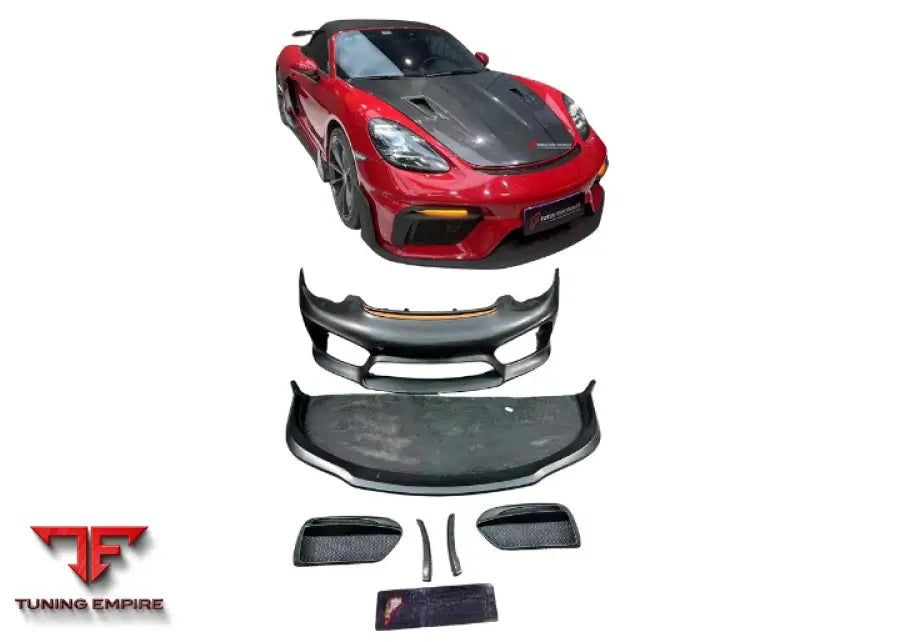 PORSCHE 718 982 CAYMAN BOXSTER UPGRADE TO GT4 2016 + CONVERSION DRY CARBON BODY KIT