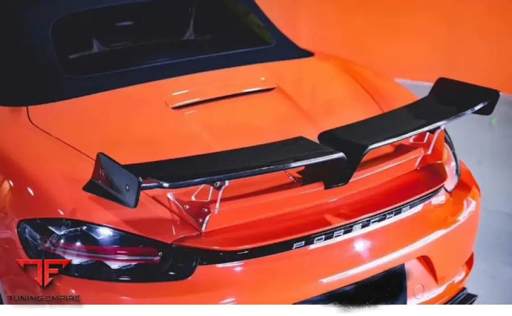 PORSCHE 718 BOXSTER CARBON FIBER REAR SPOILER 2016Y