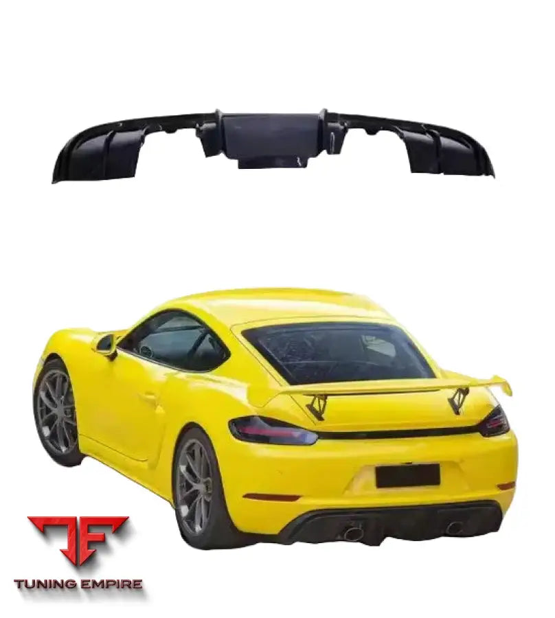 PORSCHE 718 BOXSTER / CAYMAN GT4 CARBON FIBER REAR DIFFUSER