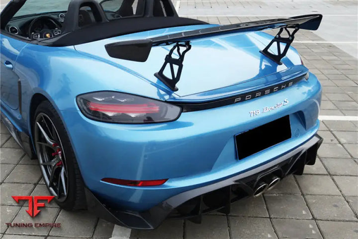 PORSCHE 718 CAYMAN & BOXSTER BKSS STYLE CARBON FIBER REAR TRIM BSD