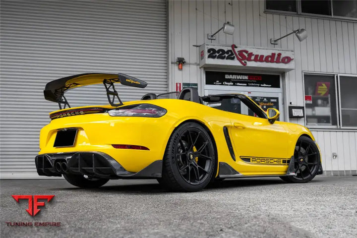 PORSCHE 718 CAYMAN & BOXSTER BKSS STYLE CARBON FIBER TRUNK SPOILER BSD