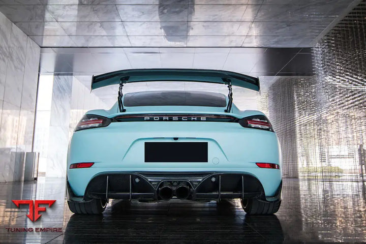 PORSCHE 718 CAYMAN & BOXSTER BKSS STYLE CARBON FIBER TRUNK SPOILER BSD