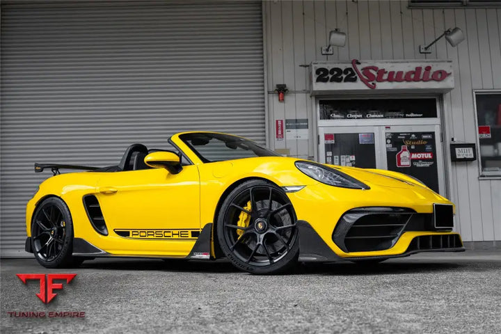 PORSCHE 718 CAYMAN & BOXSTER STUTTMATE CARBON FIBER SIDE SKIRTS BSD