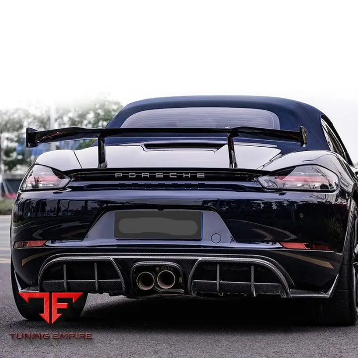 PORSCHE 718 CAYMAN BOXTER 2016 + FORZA DRY CARBON REAR DIFFUSER