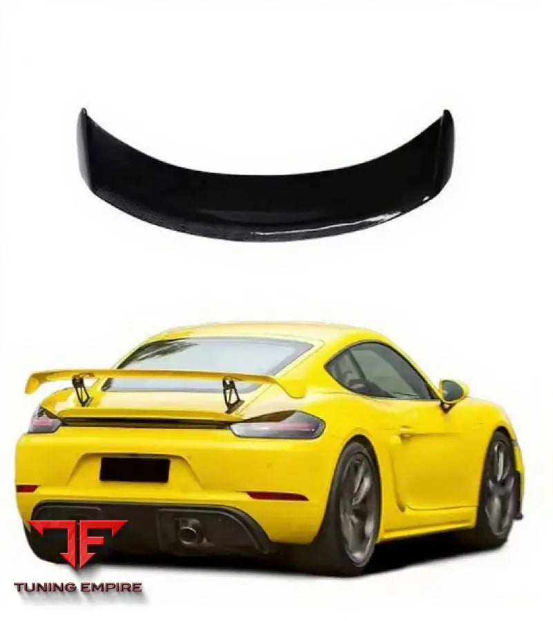 PORSCHE 718 CAYMAN GT4 CARBON FIBER REAR WING SPOILER