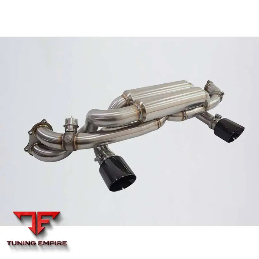 PORSCHE 718 CAYMAN GTS/GT4/SPYDER 4.0T STAINLESS STEEL CATBACK RAZOR EXHAUST WITH MUFFLER VALVE