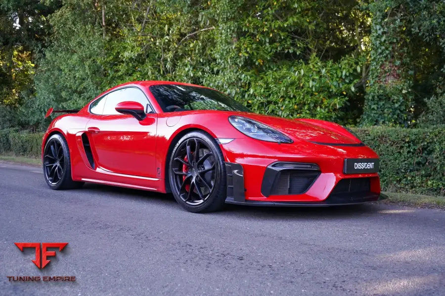 Porsche 718 GT4 carbon front air curtain road spec