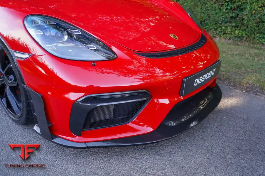 Porsche 718 GT4 carbon air curtain detail