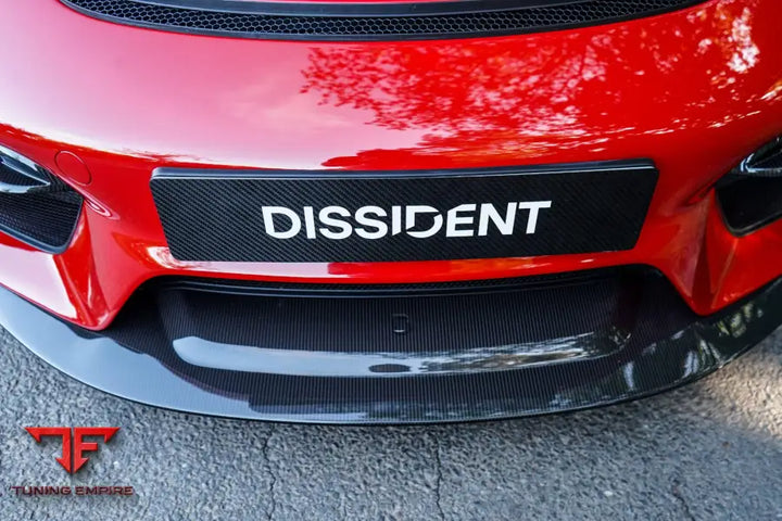 Porsche 718 GT4 carbon front splitter centre section