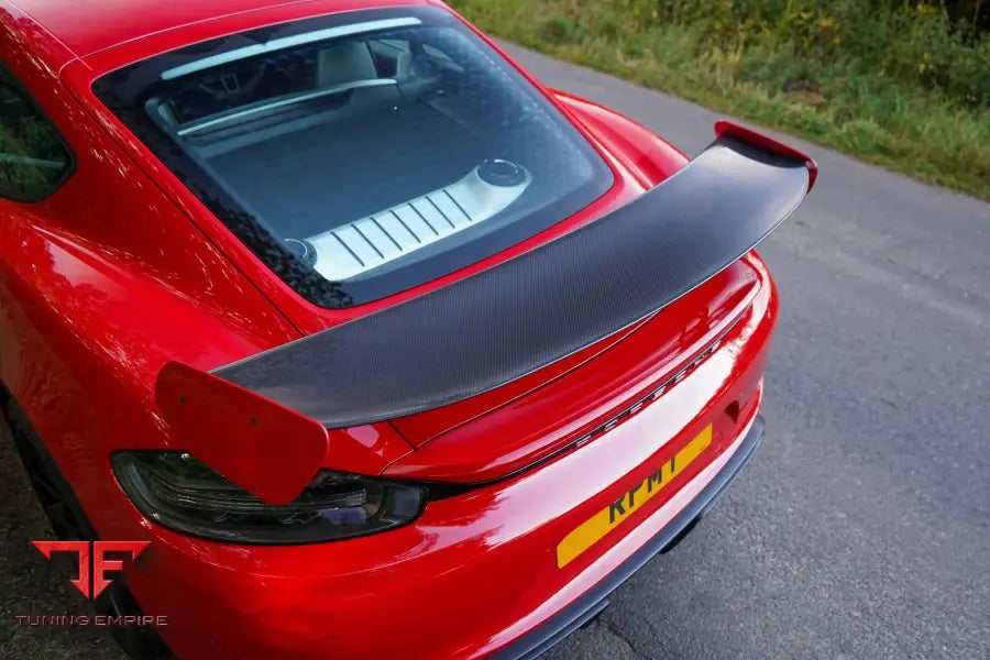 Porsche 718 GT4 carbon rear wing endplates