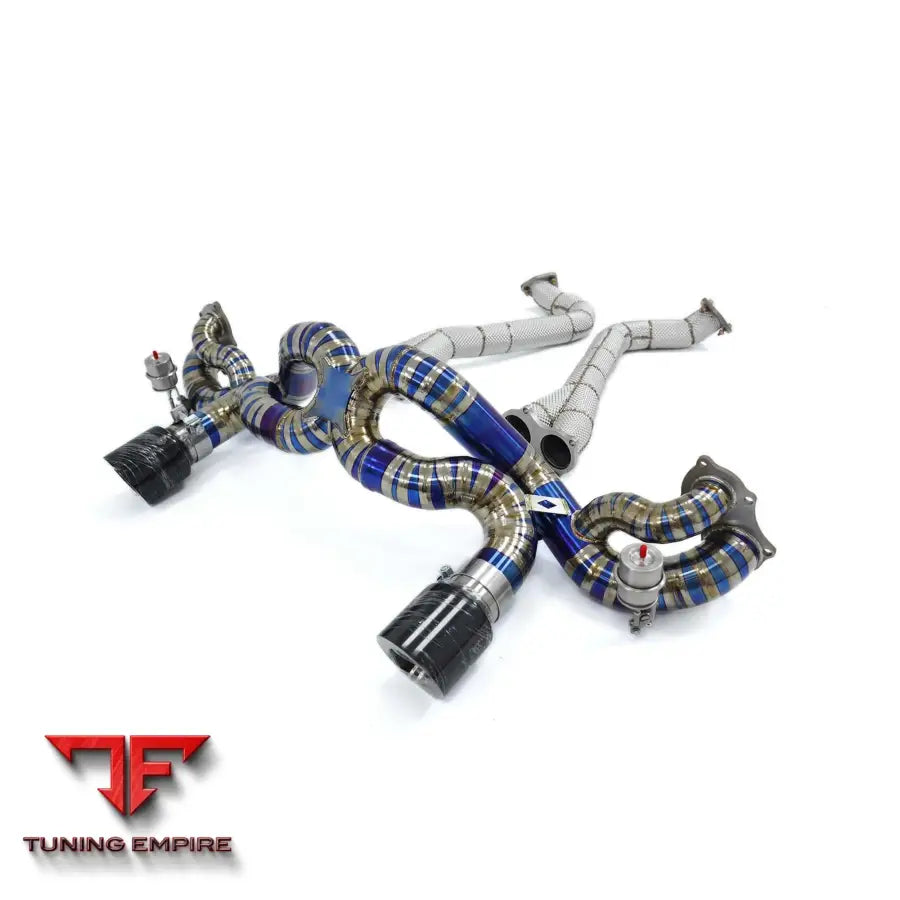 PORSCHE 718 GT4 CATBACK RAZOR EXHAUST DOWNPIPE WITH MUFFLER VALVE