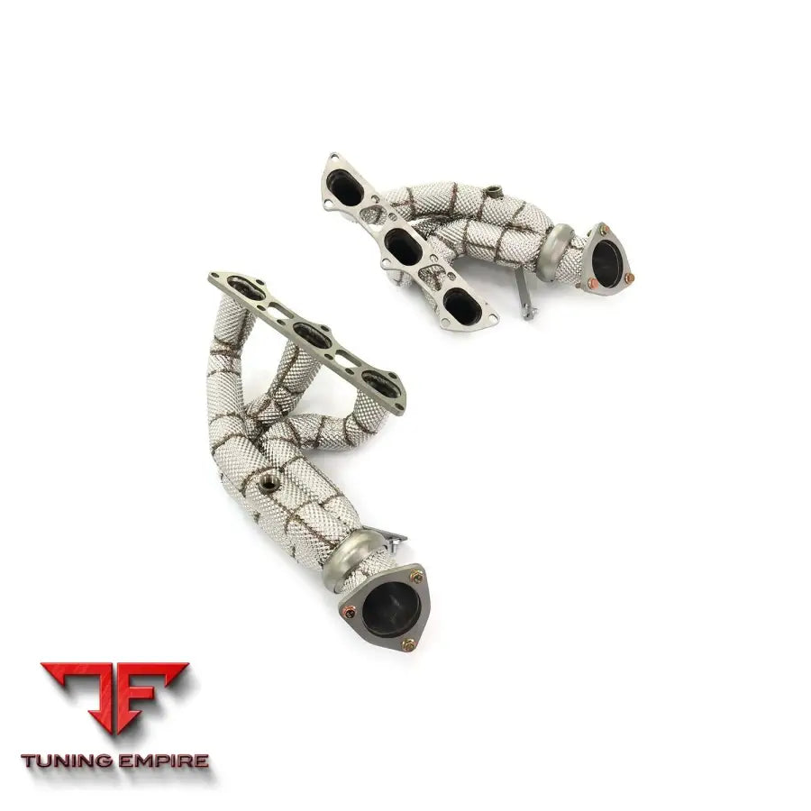 PORSCHE 718 GT4 RS 4.0L STAINLESS STEEL HEADER RAZOR EXHAUST WITH HEAT SHIELD