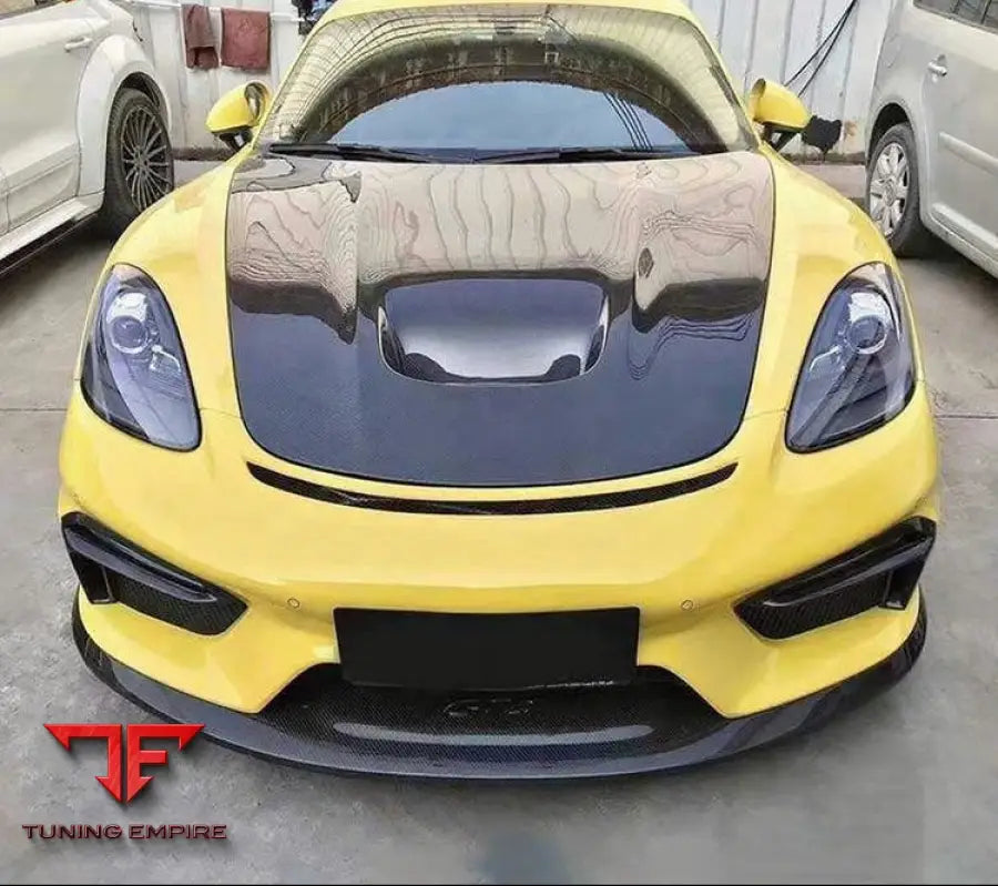 PORSCHE 718 GT4 RS CARBON FIBER FRONT HOOD BONNET 2017-2019Y