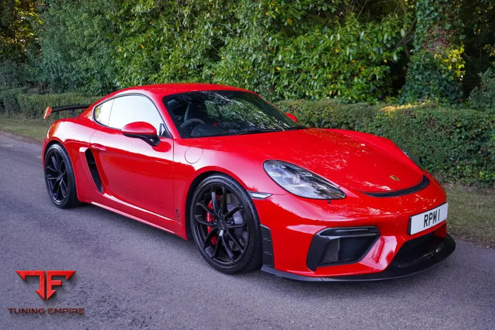 Porsche 718 GT4 Spyder front end carbon pack without air curtain