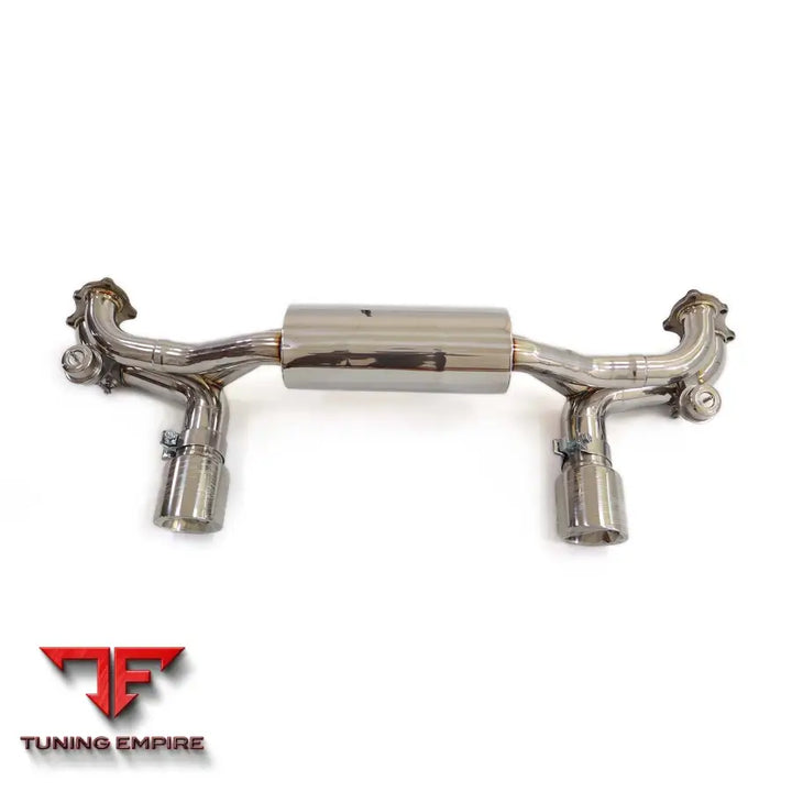 PORSCHE 718 GT4 STAINLESS STEEL CATBACK RAZOR EXHAUST WITH MUFFLER VALVE